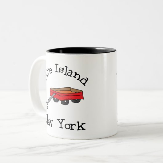 Fire Island Tweekleurige Koffiemok (Voorkant links)