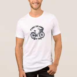 Fire Island Vintage Fiets New York Zomereditie Tri-Blend Shirt