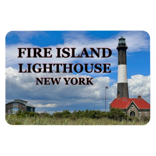 Fire Island Vuurtoren, New York Flexi Magnet Magneet (Horizontaal)