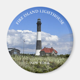 Fire Island Vuurtoren New York Ronde Magnet