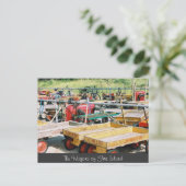 Fire Island Wagon Briefkaart (Staand voorkant)