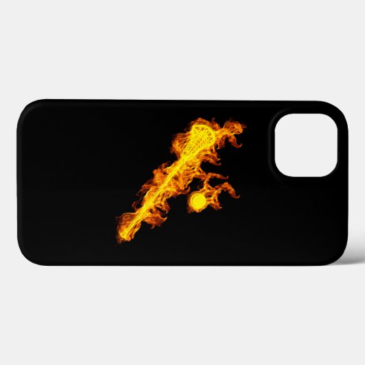 Fire Lacrosse Stick And Ball  Case-Mate iPhone Case (Achterkant (horizontaal))
