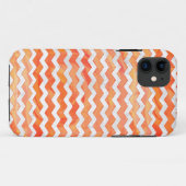 Fire Lake Oranje Chevron Pattern Case-Mate iPhone Case (Achterkant (horizontaal))