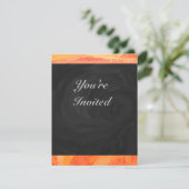 Fire Lake Oranje en Black Monogram Kaart (Staand voorkant)
