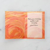 Fire Lake Oranje en Black Monogram Kaart (Binnen)