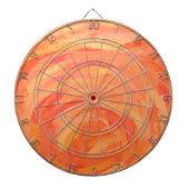 Fire Lake Oranje Swirl Dartbord (Voorkant)
