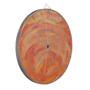 Fire Lake Oranje Swirl Dartbord