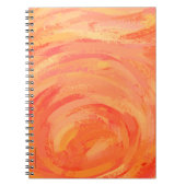Fire Lake Oranje Swirl Notitieboek (Voorkant)
