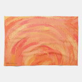 Fire Lake Oranje Swirl Theedoek (Horizontaal)