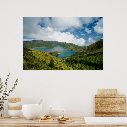 Fire Lake, Poster Azoren (Keuken)