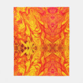 Fire lava Volcano Marble Fleece Deken (Voorkant)