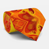 Fire Lava Volcano Marble Stropdas (Opgerold)