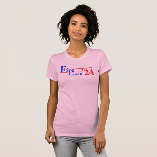 Fire Leach '24 Vrouwen V-hals T-shirt (Voorkant volledig)