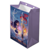 Fire Legend Giftzak – Kinderen met Magie Medium Cadeauzakje (Voorkant Gekanteld)