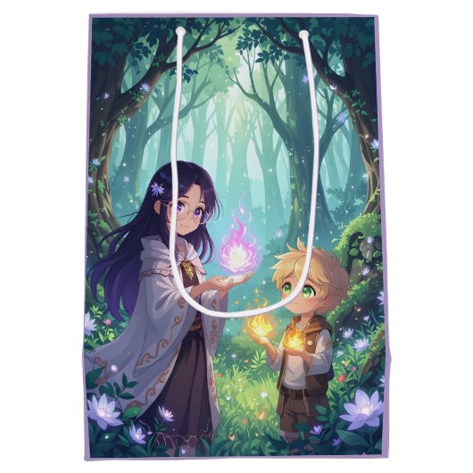 Fire Legend Giftzak – Kinderen met Magie Medium Cadeauzakje (Achterkant)