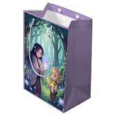 Fire Legend Giftzak – Kinderen met Magie Medium Cadeauzakje (Achterkant Gekanteld)