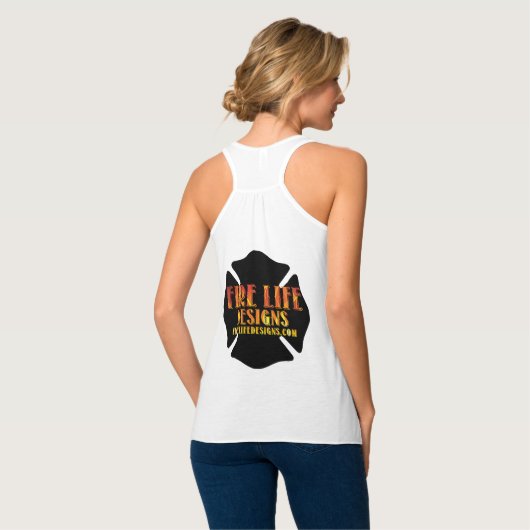 FIRE LIFE DESIGN CO [logo 1] Tanktop (Volledige Achterkant)
