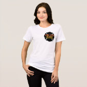 FIRE LIFE DESIGN CO [logo 1] Tri-Blend Shirt (Voorkant volledig)