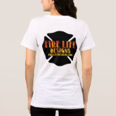FIRE LIFE DESIGN CO [logo 1] Tri-Blend Shirt (Achterkant)