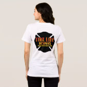 FIRE LIFE DESIGN CO [logo 1] Tri-Blend Shirt (Achterkant volledig)
