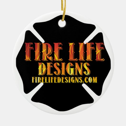 Fire Life-Design [logo 1] Keramisch Ornament (Voorkant)