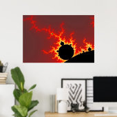 Fire Lightning Poster (Thuiskantoor)