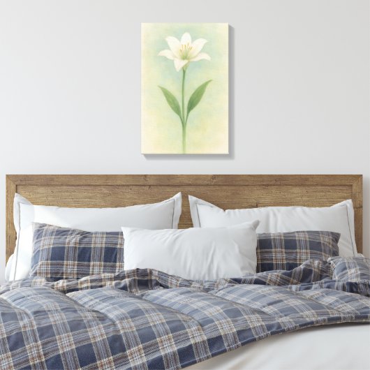 Fire Lily Canvas Afdruk (Insitu (Slaapkamer))