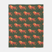 Fire Lion Fleece Blanket (Voorkant)