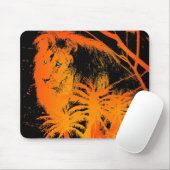 Fire Lion Mousepad Muismat (Met muis)