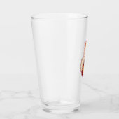 Fire Lion Symbool - Leo Zodiac Sign Glas (Rechts)