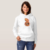 Fire Lion Symbool - Leo Zodiac Sign Hoodie (Voorkant volledig)