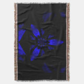 Fire Lotus Midnight Blue 1 Deken (Voorkant Verticaal)