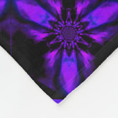 Fire Lotus Paars 1 Fleece Deken (Hoek)