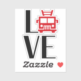 FIRE LOVE-motor [FL16] Sticker