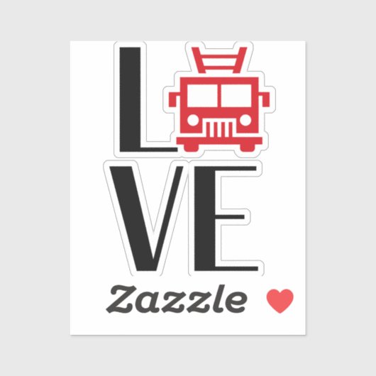 FIRE LOVE-motor [FL16] Sticker (Vel)