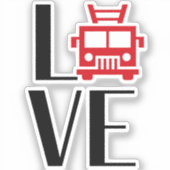 FIRE LOVE-motor [FL16] Sticker (Voorkant)