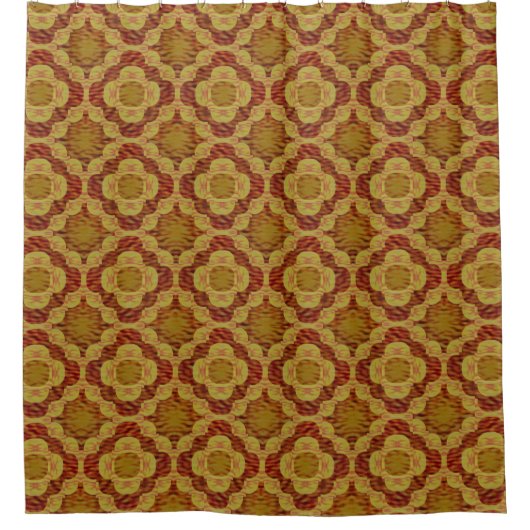 Fire Love Ring Pattern Douchegordijn (Voorkant)