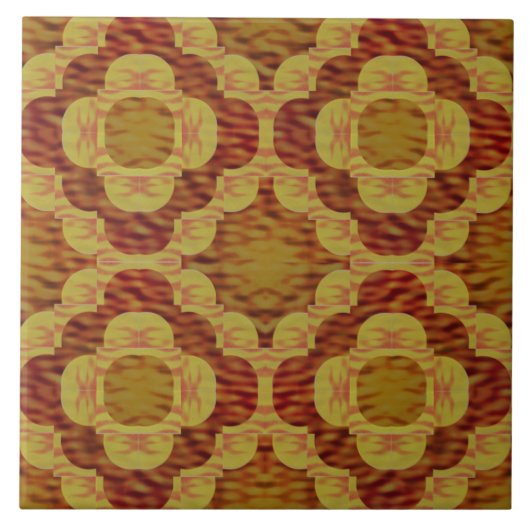 Fire Love Ring Pattern Tegeltje (Voorkant)