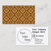 Fire Love Ring Pattern Visitekaartje (Voorkant / Achterkant)