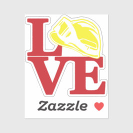 FIRE LOVE wildlandhelm [FL10] Sticker