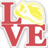 FIRE LOVE wildlandhelm [FL10] Sticker (Voorkant)