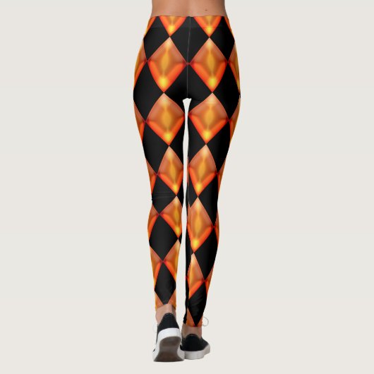 Fire Magic Glass Harlequin Pattern Leggings (Achterkant)