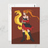 Fire Maiden Briefkaart (Voorkant / Achterkant)