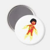 Fire man-pictogram magneet (Voorkant / Achterkant)
