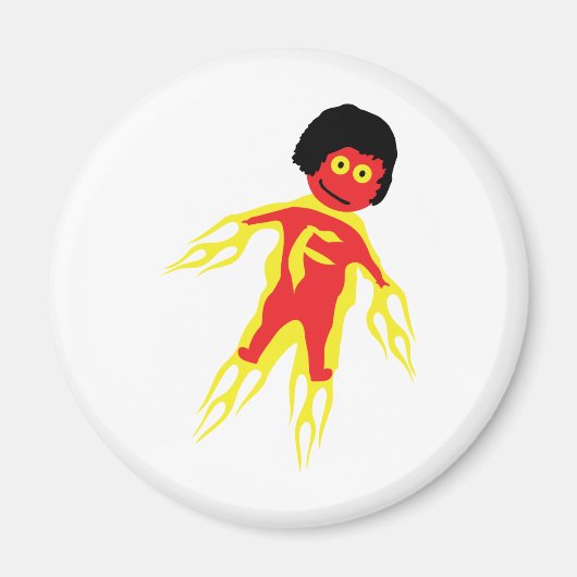 Fire man-pictogram magneet (Voorkant)