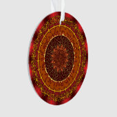 Fire Mandala Acrylic Ornament (voorkant)