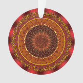 Fire Mandala Acrylic Ornament (voorkant)