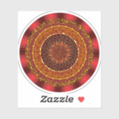Fire Mandala Contour Sticker (Vel)