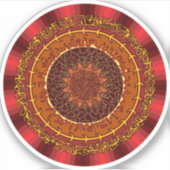 Fire Mandala Contour Sticker (Voorkant)