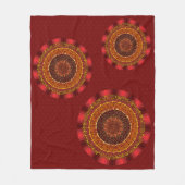 Fire Mandala Fleece Blanket (Voorkant)